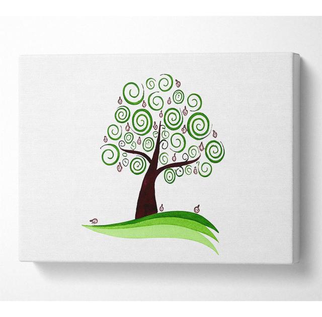 Green Cherry Tree - Print ClassicLiving Size: 81cm H x 121.9cm W x 10cm D on Productcaster.