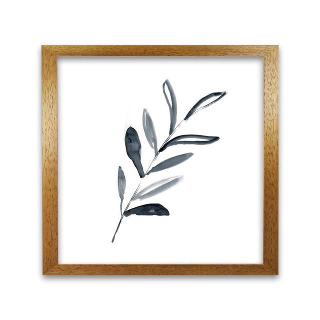 Inkey Sprig by Laura Irwin - Graphic Art Print 17 Stories Frame Option: Oak Framed, Size: 59.4cm H x 42cm W x 3cm D on Productcaster.