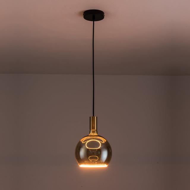 Akers 1 - Light Pendant Breakwater Bay Base Finish: Black/Gold on Productcaster.