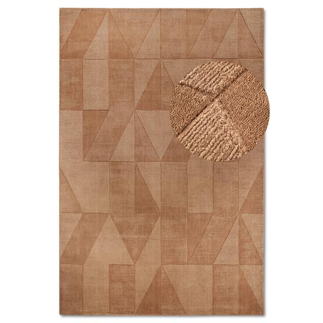 Kollektion 1906 Hand Crafted Hand Loomed Area Rug Villeroy & Boch Colour: Brown, Rug Size: Rectangular 80 cm x 150 cm on Productcaster.