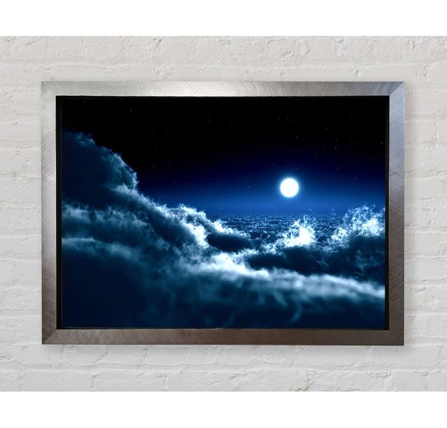 Mond über den Wolken - Einzelner Bilderrahmen Kunstdrucke Bright Star Größe: 59,7 cm H x 84,1 cm B x 3,4 cm T on Productcaster.