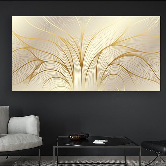 Golden Leaves - Wrapped Canvas Print Canora Grey Size: 33cm H x 53cm W x 2cm D on Productcaster.