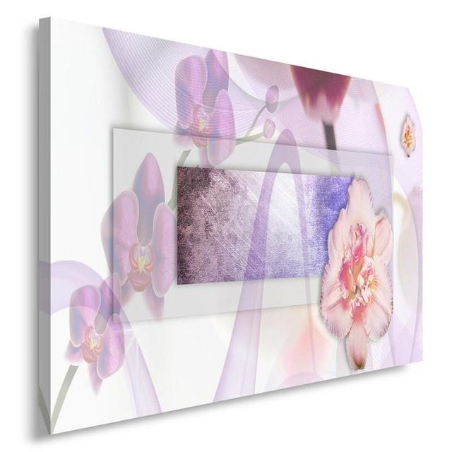 'Floral Composition 1' Panting Print on Canvas Latitude Run Size: 80cm H x 120cm W on Productcaster.