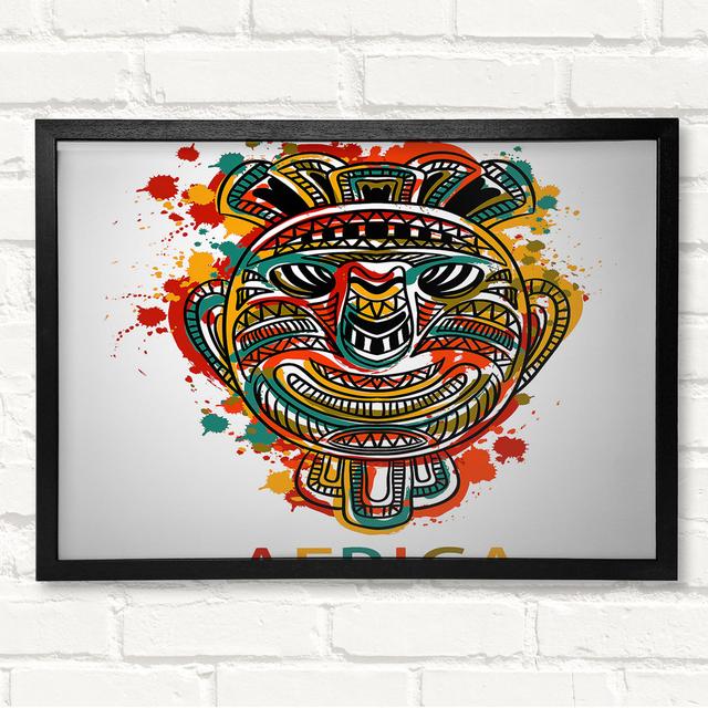 African Mask Framed Print Latitude Vive Size: 21cm H x 29.7cm W on Productcaster.