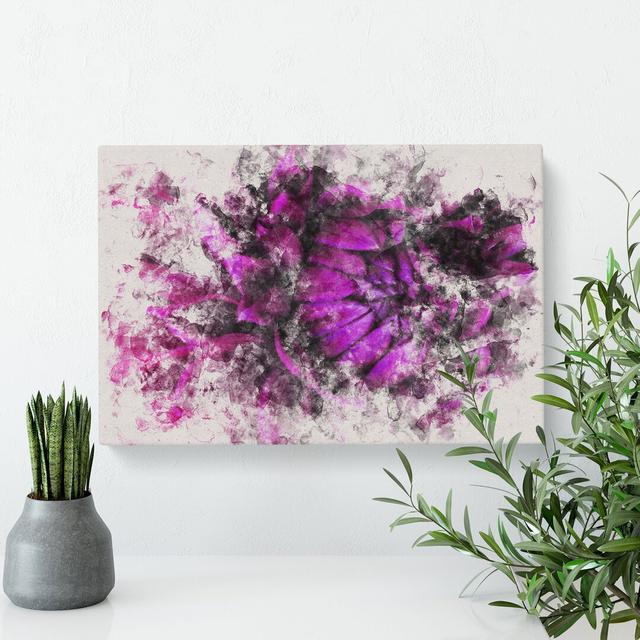 Purple Flower Vol.1 - Wrapped Canvas Print East Urban Home Size: 40cm H x 60cm W x 3cm D on Productcaster.