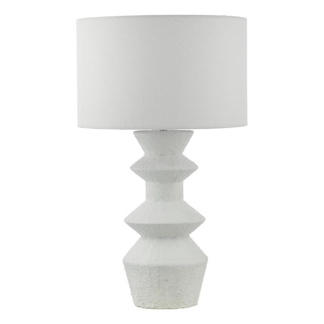 Bidelia Table Lamp Matt White With Shade ClassicLiving on Productcaster.