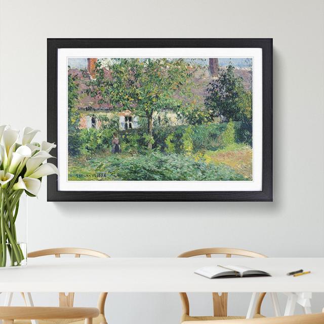 The Peasant House by Camille Pissarro - Picture Frame Painting East Urban Home Size: 48cm H x 65cm W x 2cm D, Frame Option: Black Framed on Productcaster.