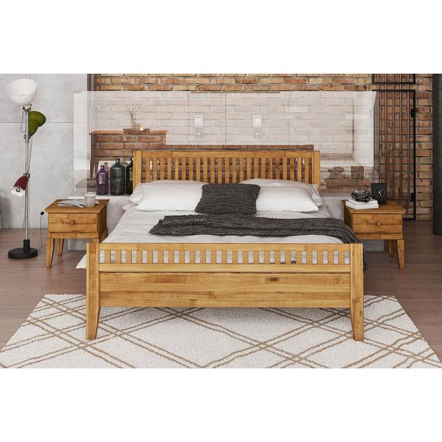 Letona Bed Frame Union Rustic Size: Super King (206 x 200cm), Colour: beige on Productcaster.