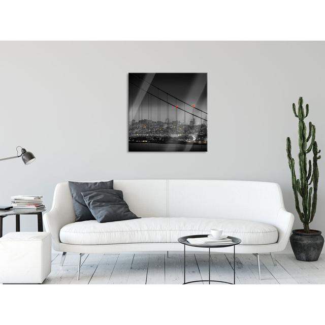 Skyline of San Francisco - Unframed Graphic Art on Glass Ebern Designs Size: 70cm H x 70cm W x 0.4cm D on Productcaster.