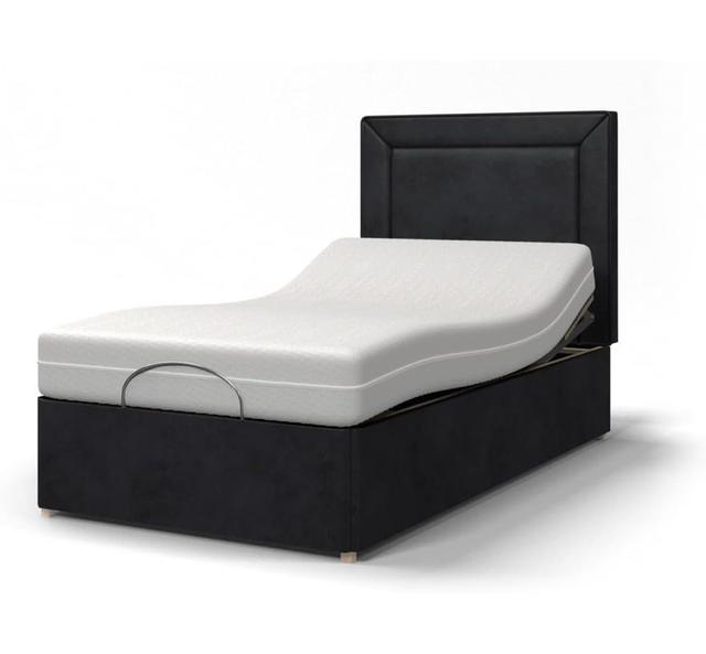 Majestic Electric Adjustable Bed with Memory Foam Mattresses - Choice of Sizes & Colours Back Care Beds Colour: Black, Size: Super Single on Productcaster.