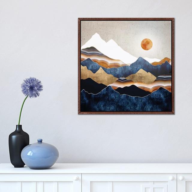 Amber Sun - Graphic Art Print on Canvas Alpen Home Frame Option: No Framed, Size: 93.98cm H x 93.98cm W x 3.81cm D on Productcaster.