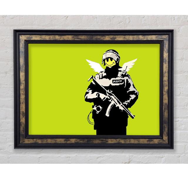 Angel Copper Lime Green - Single Picture Frame Art Prints Bright Star Size: 42cm H x 59.7cm W x 8cm on Productcaster.