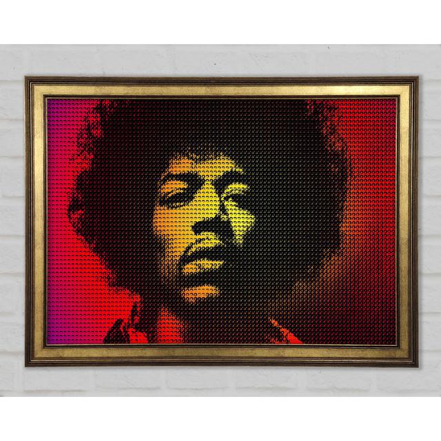 Jimi Hendrix Face - Print Ebern Designs Size: 21cm H x 29.7cm W x 1.5cm D on Productcaster.