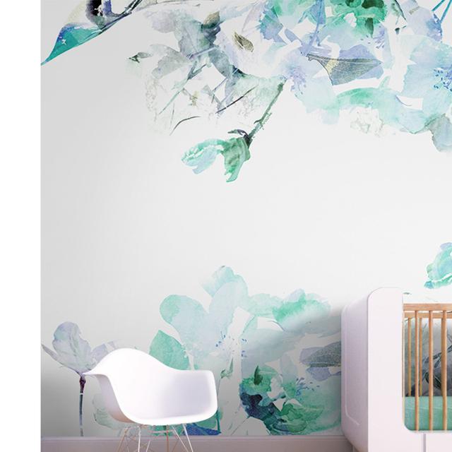 Janine 1.04m x 70cm Matte Wall Mural ClassicLiving Colour: Blue, Size: 360 x 250cm on Productcaster.