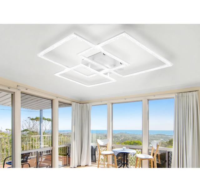 Ivy Bronx 1-Light 75cm LED Integrated Flush Mount Ivy Bronx Fixture Finish: White on Productcaster.