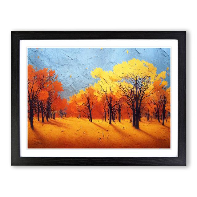 Dramatic Autumn Forest - Single Picture Frame Painting ClassicLiving Frame Colour: Black Framed, Size: 46cm H x 64cm W x 2cm D on Productcaster.