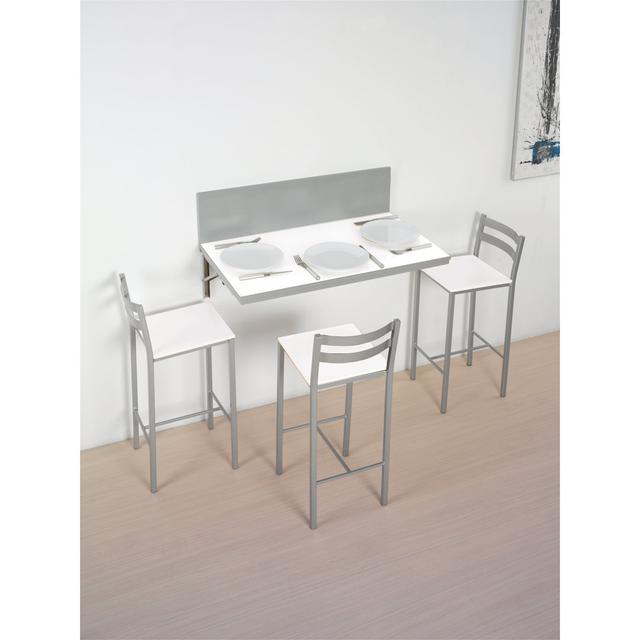 Enderson Rectangular 90Cm L x 50Cm W Dining Table Ebern Designs Table Top Colour: White on Productcaster.