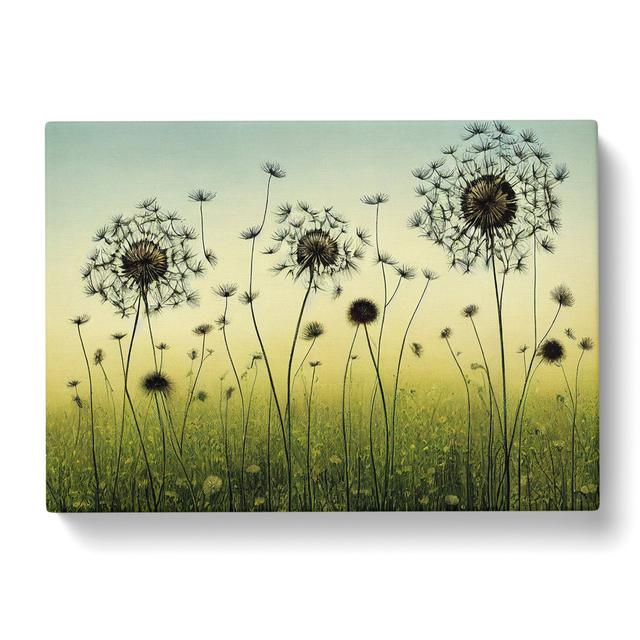 Dandelion Field Vol.3 - Wrapped Canvas Graphic Art Marlow Home Co. Size: 40cm H x 60cm W x 3cm D on Productcaster.