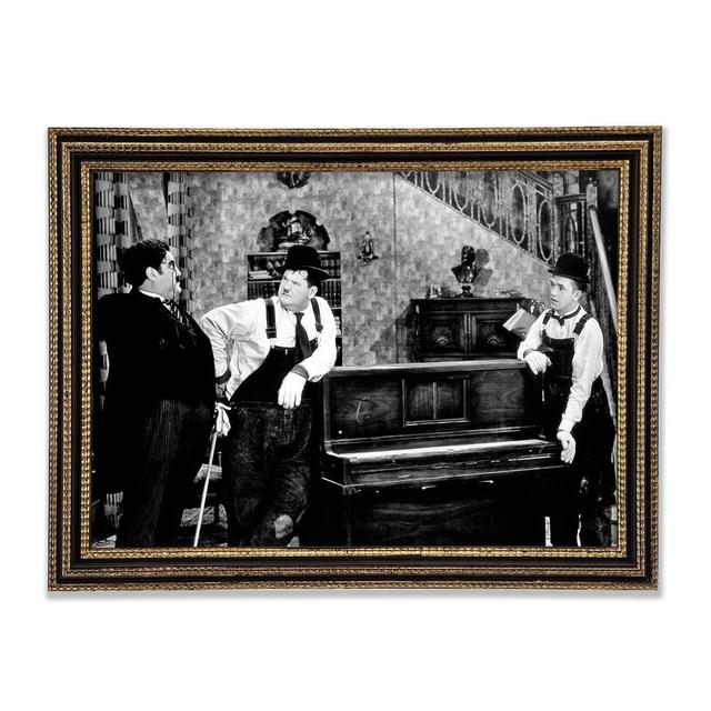 Laurel And Hardy Piano Break - Single Picture Frame Art Prints Rosalind Wheeler Size: 42cm H x 59.7cm W x 3cm D on Productcaster.