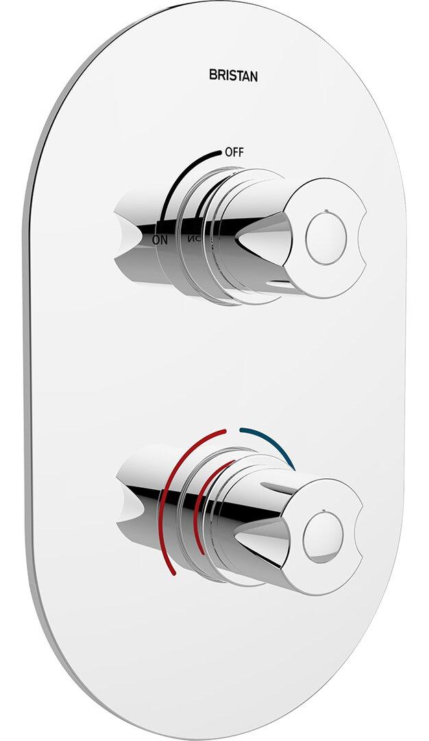 Artisan Double Concealed Thermostatic Shower Valve Bristan on Productcaster.