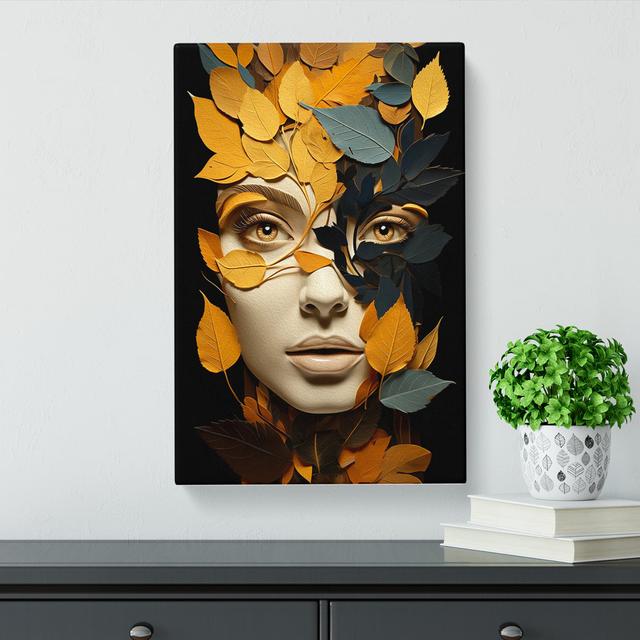 Leaf Dadaism - No Frame Art Prints Marlow Home Co. Size: 50cm H x 35cm W x 3cm D on Productcaster.