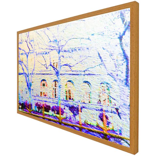 Blue Tress - Single Picture Frame Art Prints ClassicLiving Size: 61cm H x 91cm W x 4cm D, Frame Option: Oak on Productcaster.