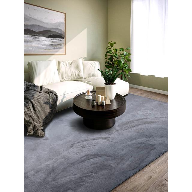 , Anthracite Leon high pile rug Villeroy & Boch Size: Rectangular 80 x 150cm on Productcaster.