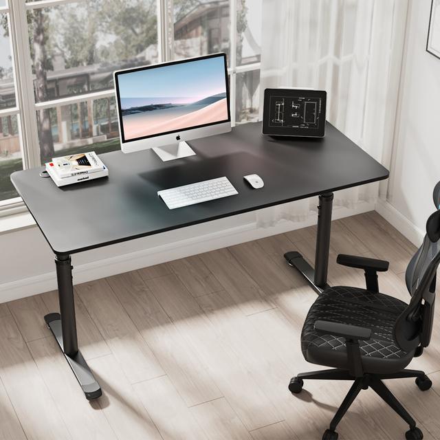 Beschman 152.4cm W Height Adjustable Rectangular Computer Desk Blue Elephant on Productcaster.