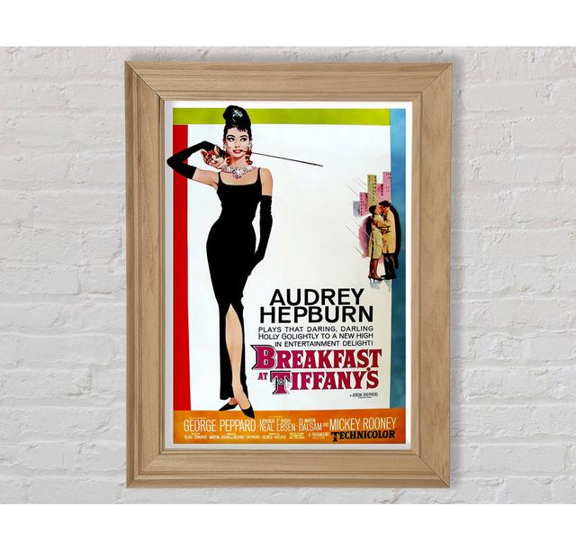 Audrey Hepburn Breakfast At Tiffanys - Single Picture Frame Art Prints Bright Star Size: 141.4cm H x 100cm W x 8cm D on Productcaster.