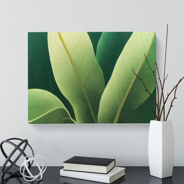 Amazing Leaf - Wrapped Canvas Graphic Art Bay Isle Home Size: 50cm H x 76cm W x 3cm D on Productcaster.