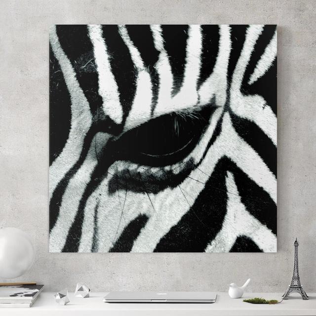 Zebra Crossing - Wrapped Canvas Graphic Art Print East Urban Home Format: 330g/m³ Recycled Canvas, Size: 70cm H x 70cm W on Productcaster.