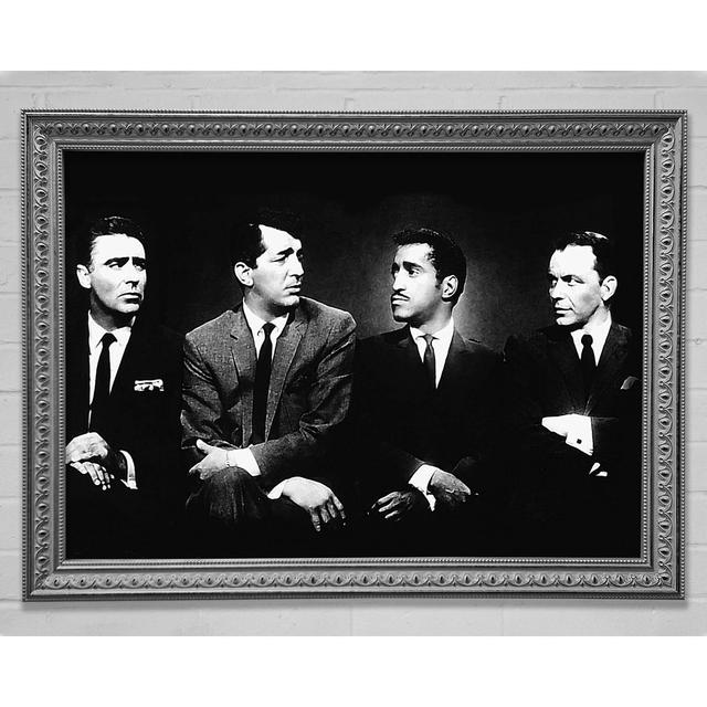 The Rat Pack B N W Framed Print Bright Star Size: 21cm H x 29.7cm W on Productcaster.