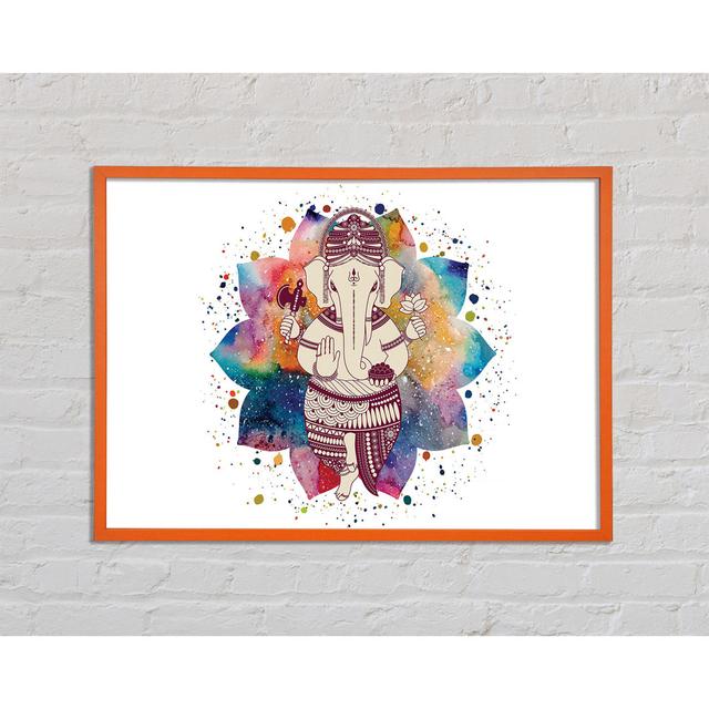 Ganesha Hindu God - Single Picture Frame Art Prints Latitude Vive Size: 21cm H x 29.7cm W x 2cm D on Productcaster.