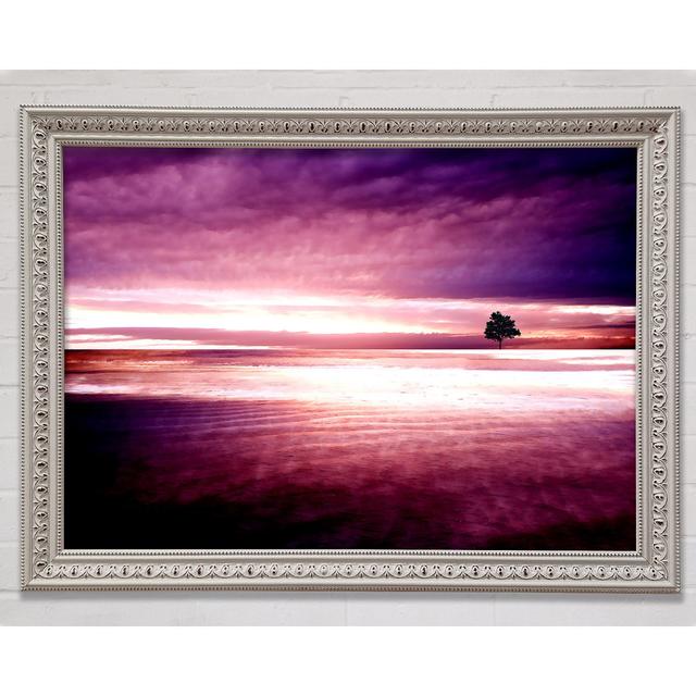 Purple Nature Framed Print Highland Dunes Size: 21cm H x 29.7cm W on Productcaster.