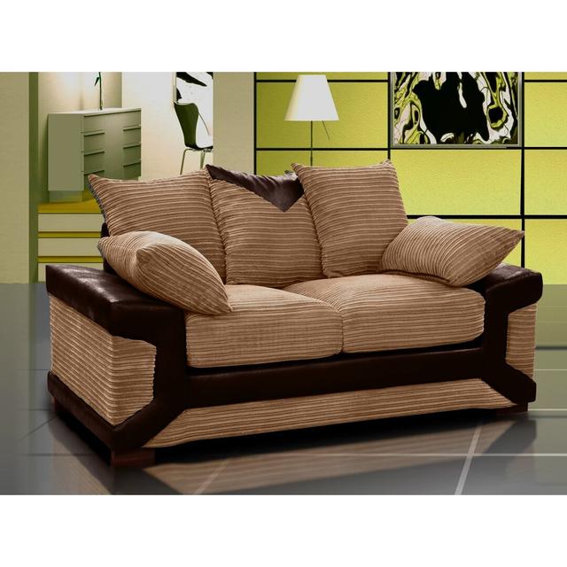 Dino 2 Seater Sofa ClassicLiving Colour: Brown/Brown on Productcaster.