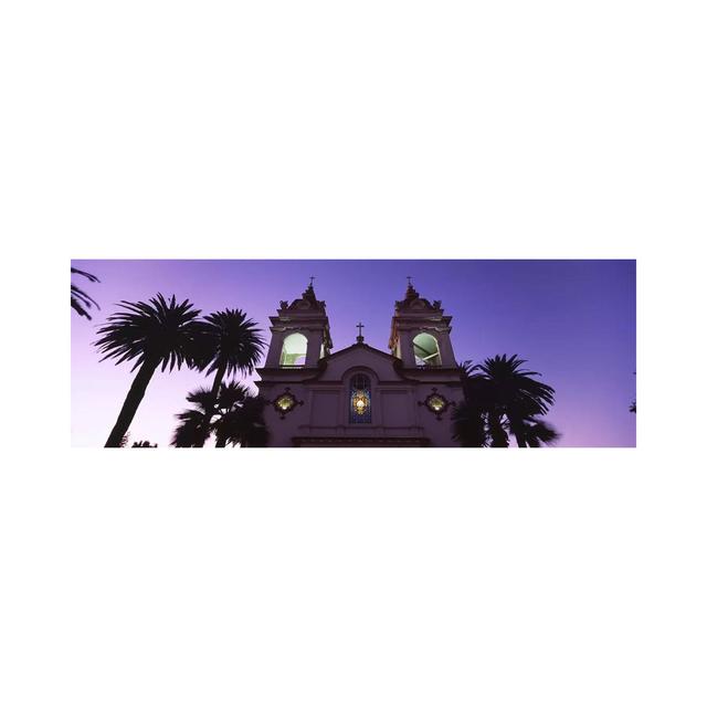 Low-Angle View Of Five Wounds Portuguese National Church, San Jose - Wrapped Canvas Panoramic Print Ebern Designs Size: 50.8cm H x 152.4cm W x 1.905cm on Productcaster.