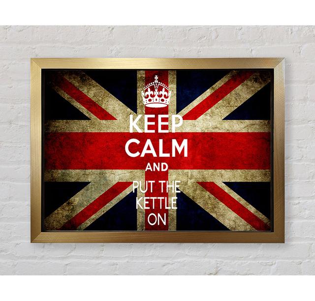 English Flag Keep Calm - Single Picture Frame Art Prints Bright Star Size: 84.1cm H x 118.9cm W x 3.4cm D on Productcaster.