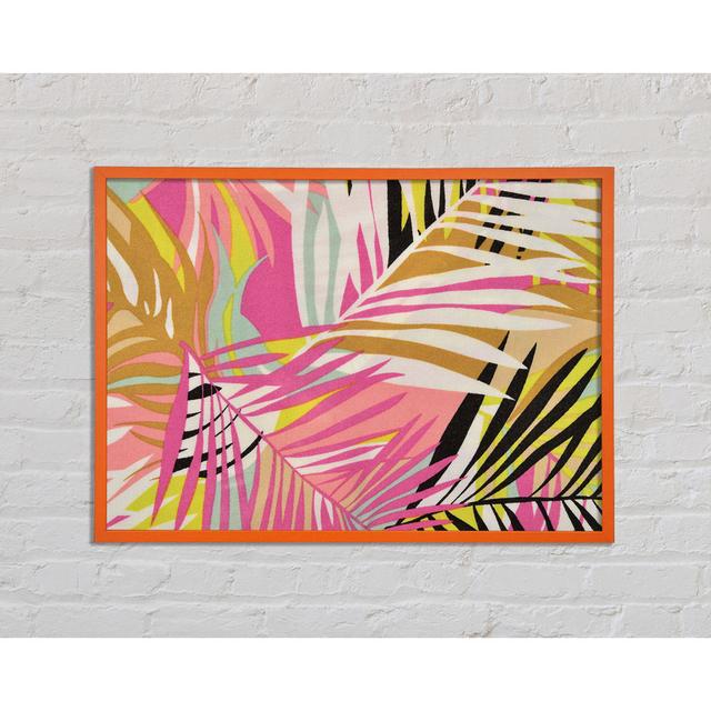 Tropical Leaves - Single Picture Frame Art Prints 17 Stories Size: 42cm H x 59.7cm W on Productcaster.