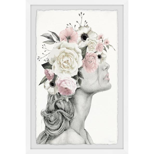 ''Flower Braid' by Parvez Taj Framed Graphic Art East Urban Home Size: 91cm H x 61cm W on Productcaster.