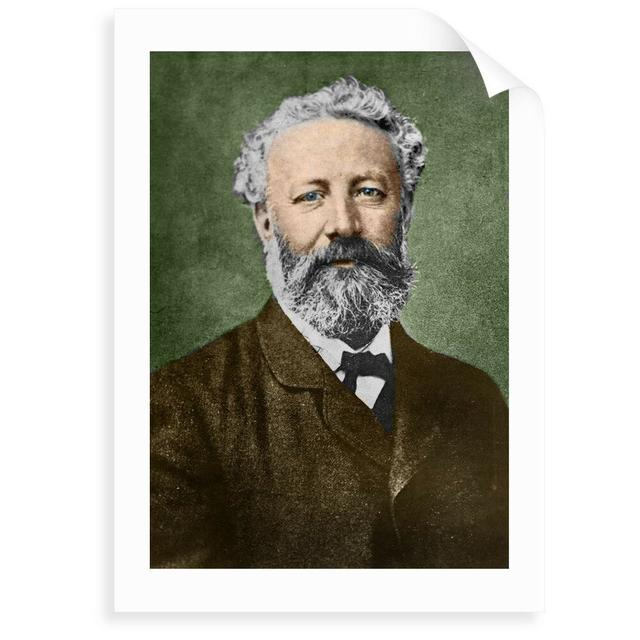 'Portrait of Jules Verne' Painting Marlow Home Co. Size: 100 cm H x 70 cm W x 0.2 cm D, Format: Unframed Paper on Productcaster.