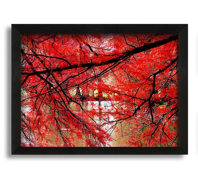 Red River Leaves - Picture Frame Photograph on Canvas Ebern Designs on Productcaster.