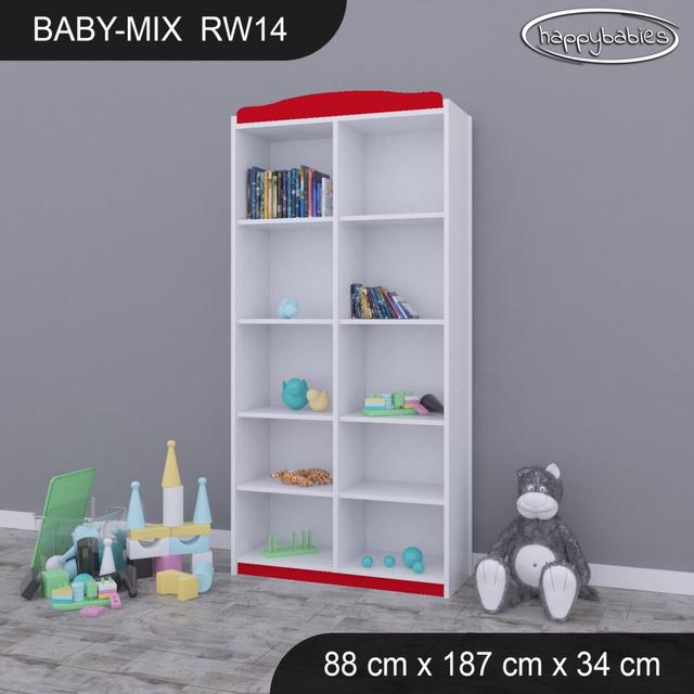 Baby Mix 187cm H X 88cm W Kids Cube Happy Babies Colour: Red on Productcaster.