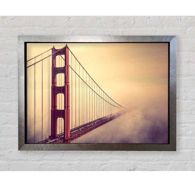 Silveren Gate Bridge Mist - Print Bright Star Size: 59.7cm H x 84.1cm W on Productcaster.