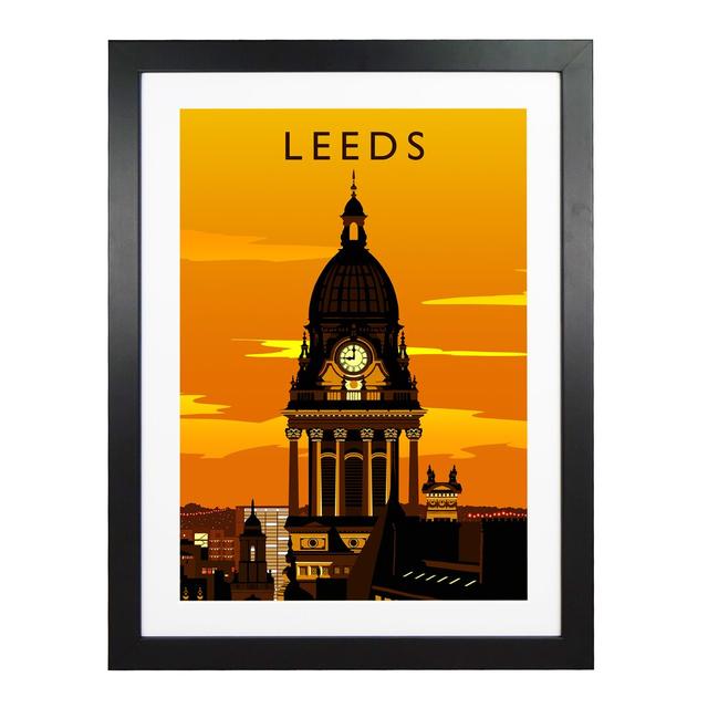 Leeds 2 Portrait - Print 17 Stories Frame Option: Black Framed, Size: 50cm H x 40cm W x 3cm D on Productcaster.