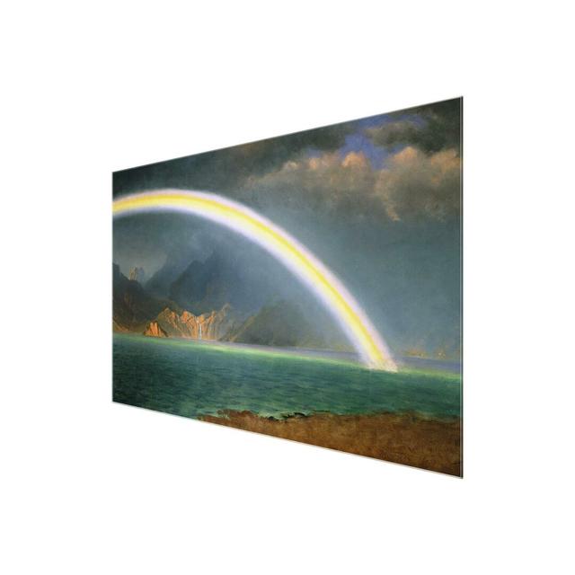 'Rainbow Over Jenny Lake, Wyoming' Painting on Glass East Urban Home Size: 40 cm H x 60 cm W on Productcaster.