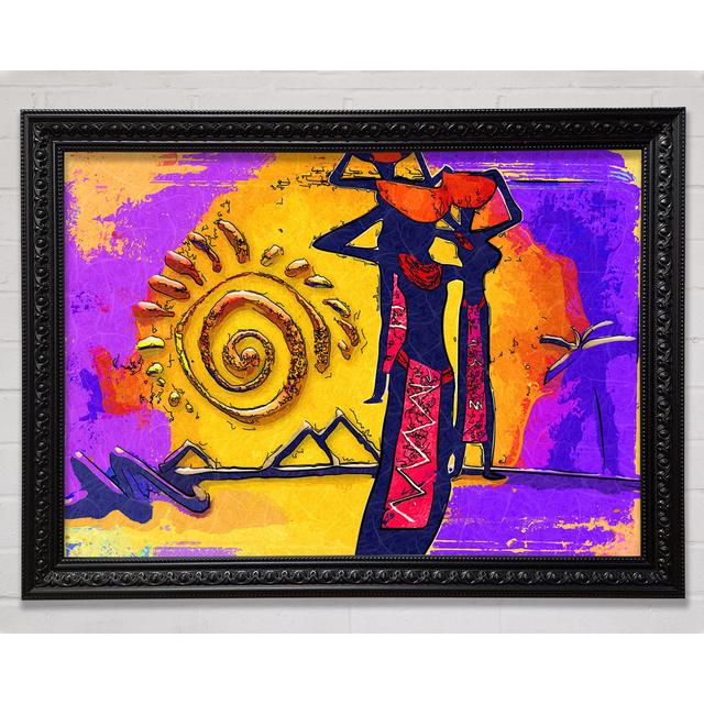 African Tribal Art 13 Framed Print Bright Star Size: 29.7cm H x 42cm W on Productcaster.