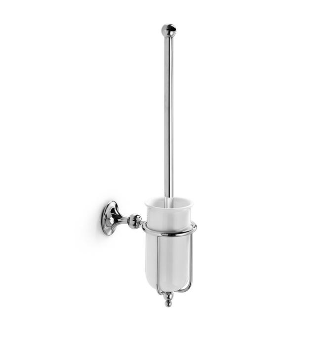 Elsa Wall Mounted Toilet Brush and Holder Belfry Bathroom Colour: Silver on Productcaster.