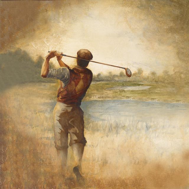 Par 3 - Wrapped Canvas Painting ClassicLiving Size: 76cm H x 76cm W x 3.8cm D on Productcaster.