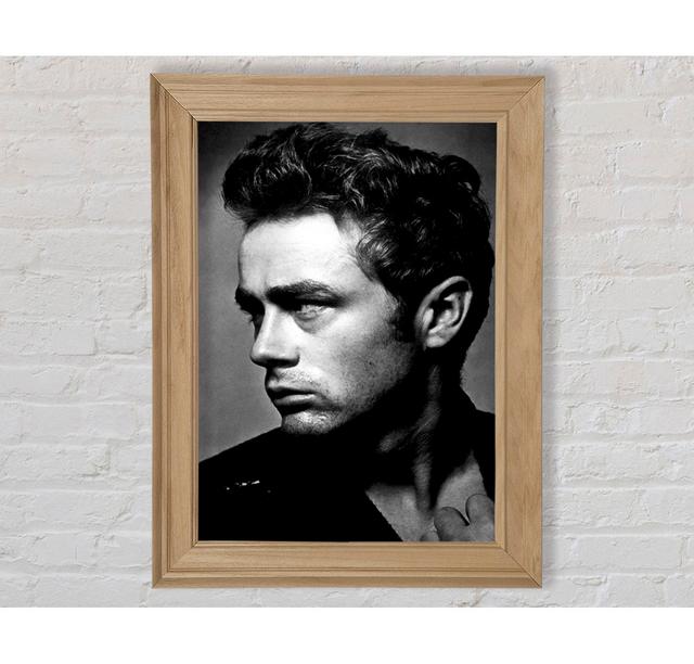 James Dean Classic B N W - Single Picture Frame Art Prints Bright Star Size: 141.4cm H x 100cm W x 8cm D on Productcaster.