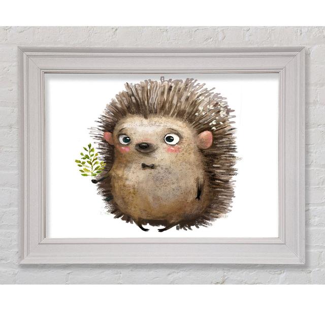 Hedgehog With Flowers - Single Picture Frame Art Prints Union Rustic Size: 21cm H x 42cm W x 8cm D on Productcaster.